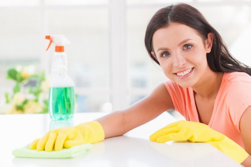 Customer complaint being recorded after an oven cleaning service