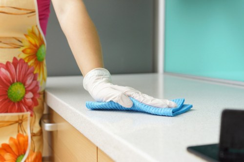 Local domestic cleaning service for a Barnes kitchen and hallway