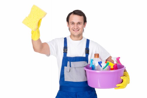 Bathroom deep cleaning as part of end of tenancy cleaning in Barnes