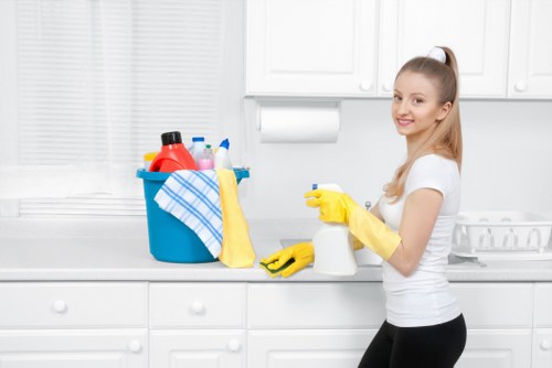 Local carpet cleaning service working in a Barnes flat